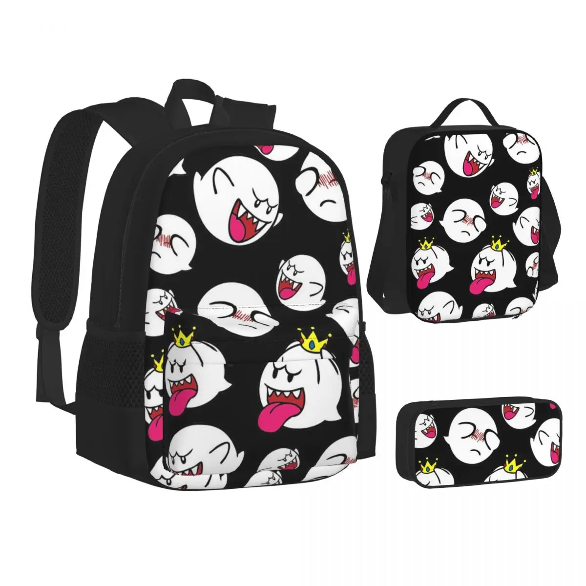 King Boo Swarm Backpacks Boys Girls Bookbag Children School Bags Kids Rucksack Lunch Bag Pen Bag Three-Piece Set
King Boo Swarm Backpacks Boys Girls Bookbag Children School Bags Kids Rucksack Lunch Bag Pen Bag Three-Piece Set