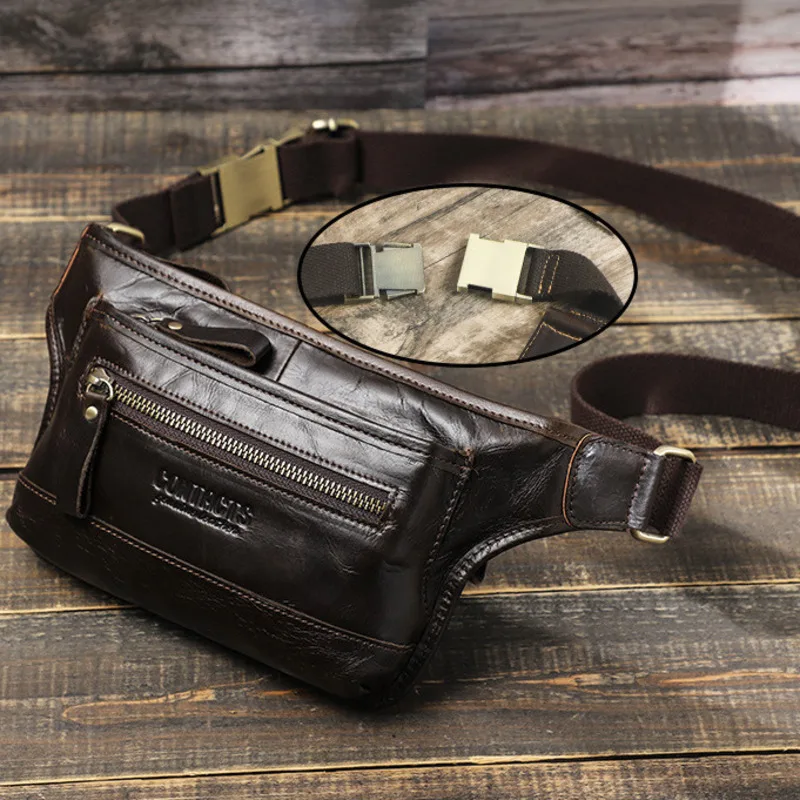 Fashionable British Style Top Layer Cowhide Head Layer Cowhide Multi Compartment Waist Mobile Fashion Street Trend Men Chest Bag
Fashionable British Style Top Layer Cowhide Head Layer Cowhide Multi Compartment Waist Mobile Fashion Street Trend Men Chest Bag
