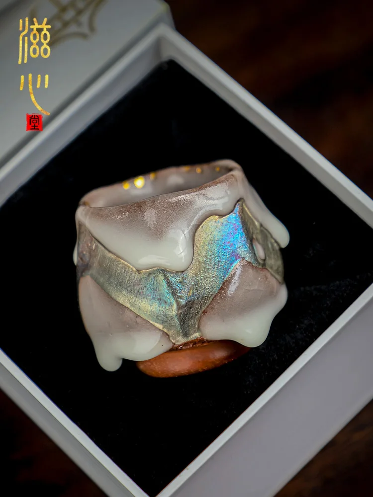 High-End Ceramic Zhiyanyaki Cup Retro Single Firewood Stoneware Tea Miji
High-End Ceramic Zhiyanyaki Cup Retro Single Firewood Stoneware Tea Miji