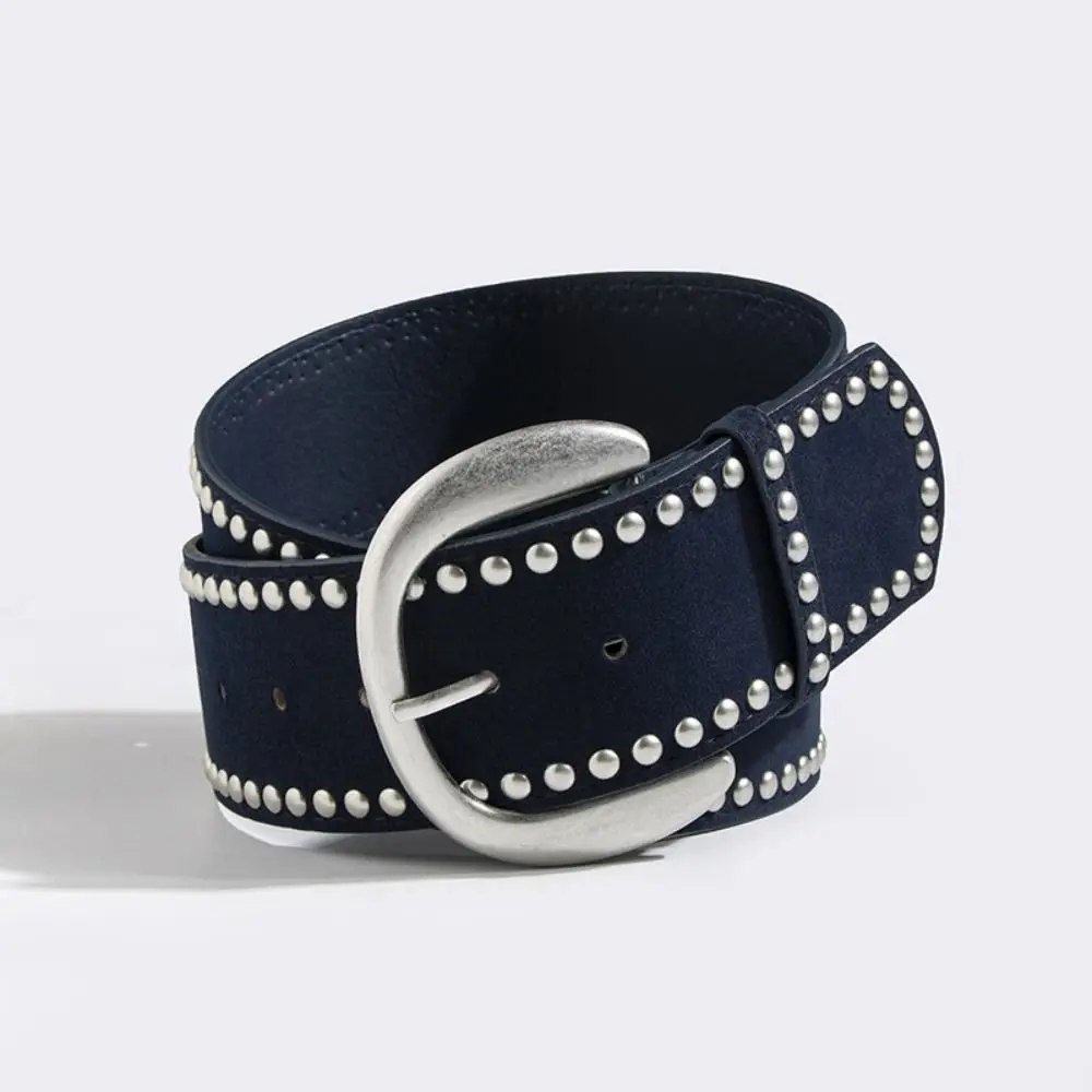 Pin Buckle Suede Leather Belt Versatile Luxury Design Women Maillard Waist Belt Retro Vintage Rivet Wide Waistband
Pin Buckle Suede Leather Belt Versatile Luxury Design Women Maillard Waist Belt Retro Vintage Rivet Wide Waistband