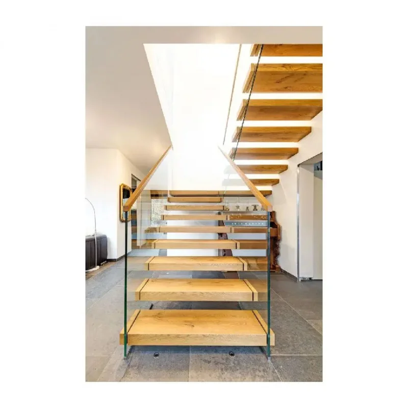 Customize.Wooden Tread Floating Staircase with Glass Guardrails
Customize.Wooden Tread Floating Staircase with Glass Guardrails