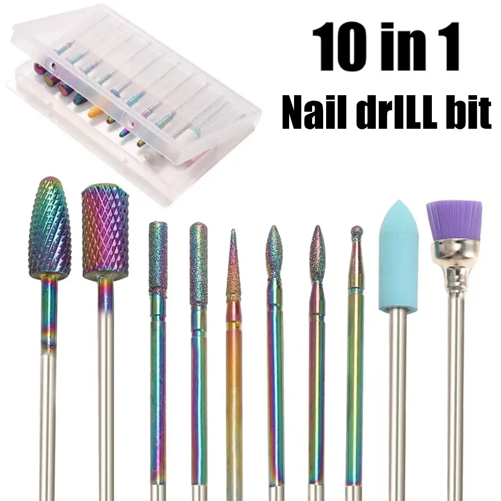 10Pcs Nail Drill Bits Set for Acrylic Nails Poly Gel Cuticle Remove 3/32'' Professional Nail Bits
10Pcs Nail Drill Bits Set for Acrylic Nails Poly Gel Cuticle Remove 3/32'' Professional Nail Bits