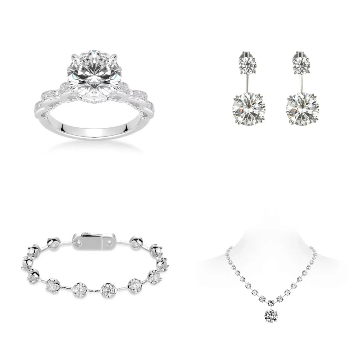 ZOCA New Style Luxury Elegant Party Wedding Necklace Ring Earring Bracelet Set For Women 925 Silver Fine Jewelry Good Quality
ZOCA New Style Luxury Elegant Party Wedding Necklace Ring Earring Bracelet Set For Women 925 Silver Fine Jewelry Good Quality