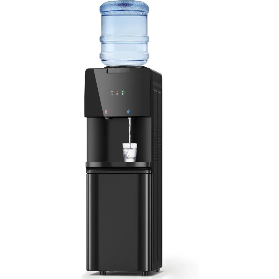 Water Dispenser with Hot Cold Water Top Loading Water Cooler for 3 or 5 Gallon Bottles with Child Safety Lock Ideal for Kitchen
Water Dispenser with Hot Cold Water Top Loading Water Cooler for 3 or 5 Gallon Bottles with Child Safety Lock Ideal for Kitchen