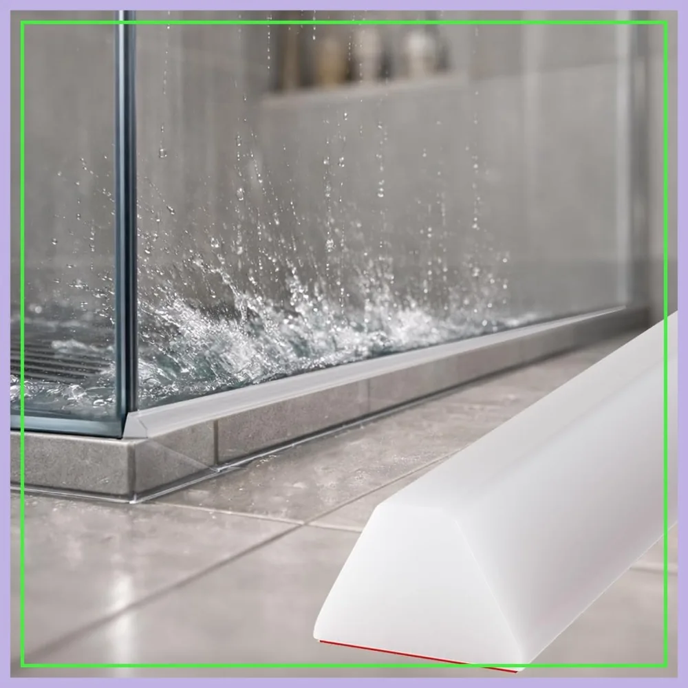 39 Inch Collapsible Shower Water Dam, Threshold Barrier, Dry Wet Separation Door Stopper, Silicone Blocker(Mini Trapezoid)
39 Inch Collapsible Shower Water Dam, Threshold Barrier, Dry Wet Separation Door Stopper, Silicone Blocker(Mini Trapezoid)