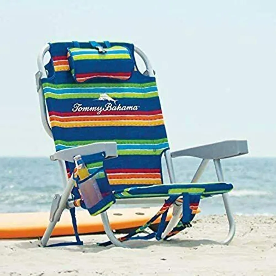 Backpack Cooler Chair for outdoor use, polyester fabric, navy blue, lightweight with storage pouch and towel bar
Backpack Cooler Chair for outdoor use, polyester fabric, navy blue, lightweight with storage pouch and towel bar