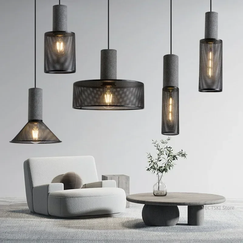 GHEUVNJ Nordic restaurant cement pendant light shop commercial wrought iron American retro industrial wind light
GHEUVNJ Nordic restaurant cement pendant light shop commercial wrought iron American retro industrial wind light