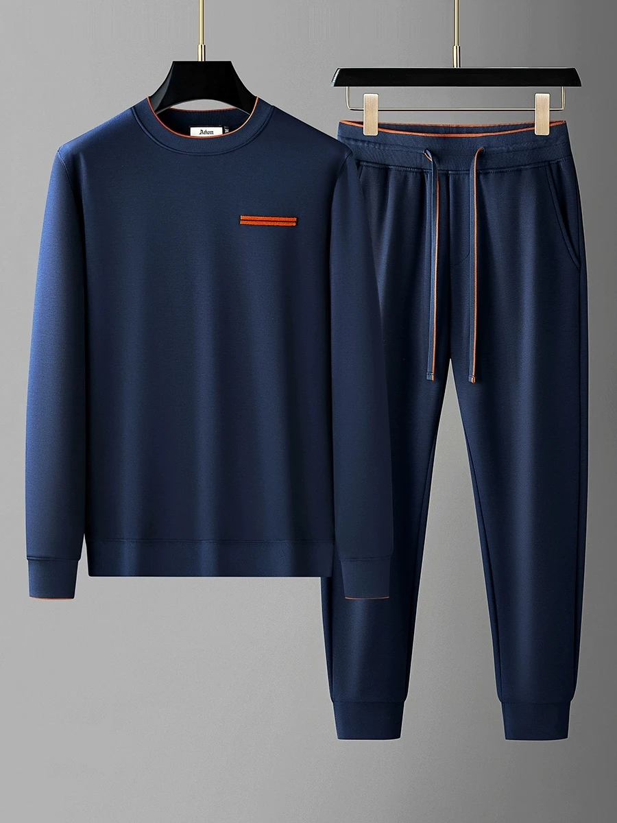JSBD Autumn Light luxury all-in-one solid color hoodie two-piece fashion men slim round neck casual sports suit
JSBD Autumn Light luxury all-in-one solid color hoodie two-piece fashion men slim round neck casual sports suit