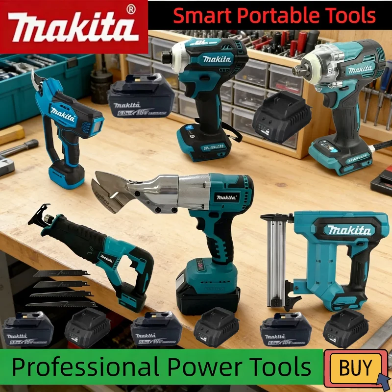 Makita Various Models of Portable Cordless Power Tools Impact Driver Rechargeable Screwdriver Electric Reciprocating Saw
Makita Various Models of Portable Cordless Power Tools Impact Driver Rechargeable Screwdriver Electric Reciprocating Saw