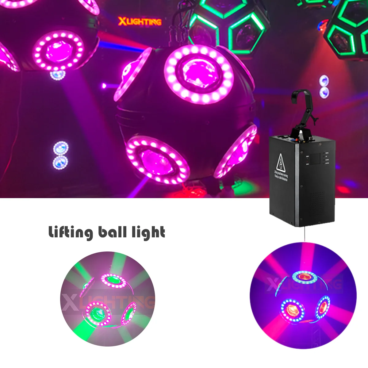 5 комплектов светодиодных подъемных шаров Kinetic Football Light RGBW с DMX-управлением для дискотек, ночных клубов и сценического освещения
5 комплектов светодиодных подъемных шаров Kinetic Football Light RGBW с DMX-управлением для дискотек, ночных клубов и сценического освещения