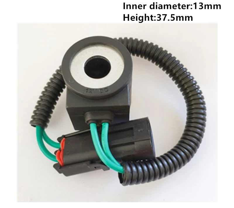 SWE 60/70N9 Pilot Solenoid Valve Coil Excavator Solenoid Valve Coil DC12V DC24V Internal Diameter 13mm Height 37.5mm
SWE 60/70N9 Pilot Solenoid Valve Coil Excavator Solenoid Valve Coil DC12V DC24V Internal Diameter 13mm Height 37.5mm