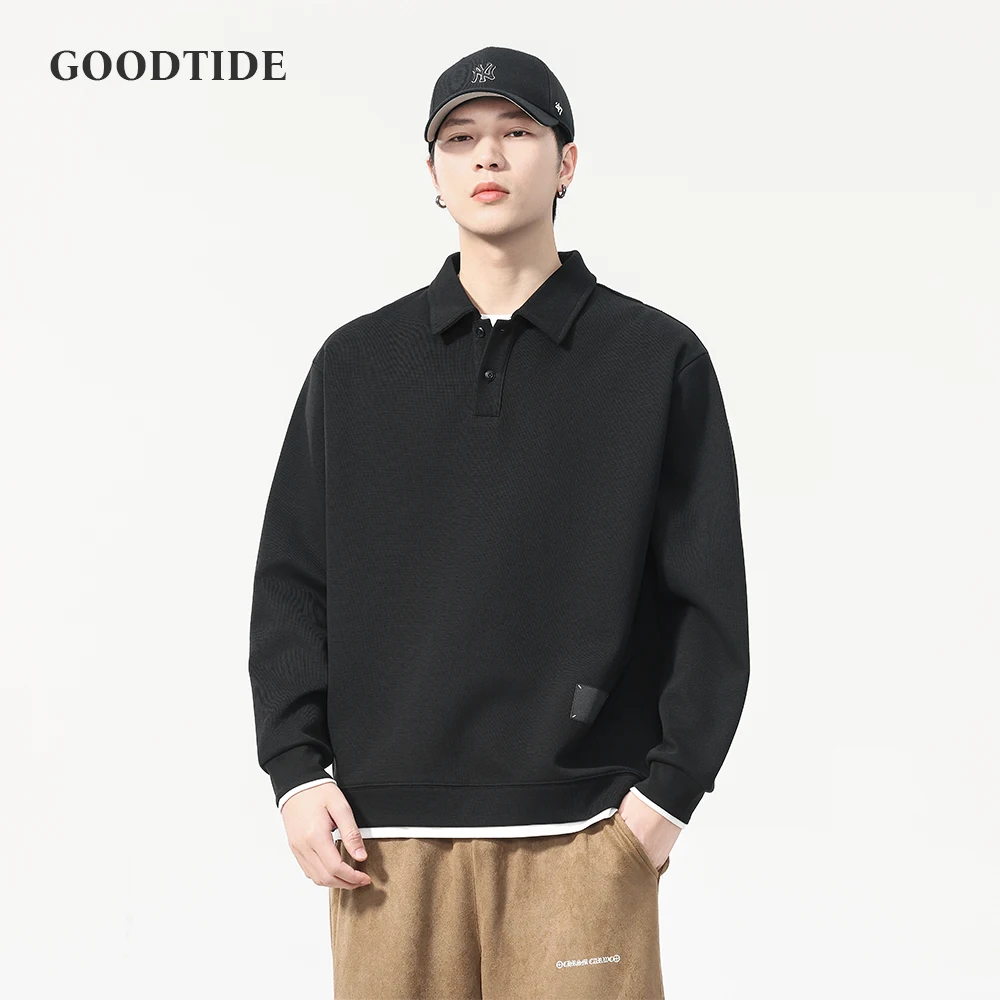 Fashion Men's Classic Black POLO Shirt Sweatshirt 2025 Spring And Autumn New Loose Casual Long-Sleeved Top Pullover
Fashion Men's Classic Black POLO Shirt Sweatshirt 2025 Spring And Autumn New Loose Casual Long-Sleeved Top Pullover