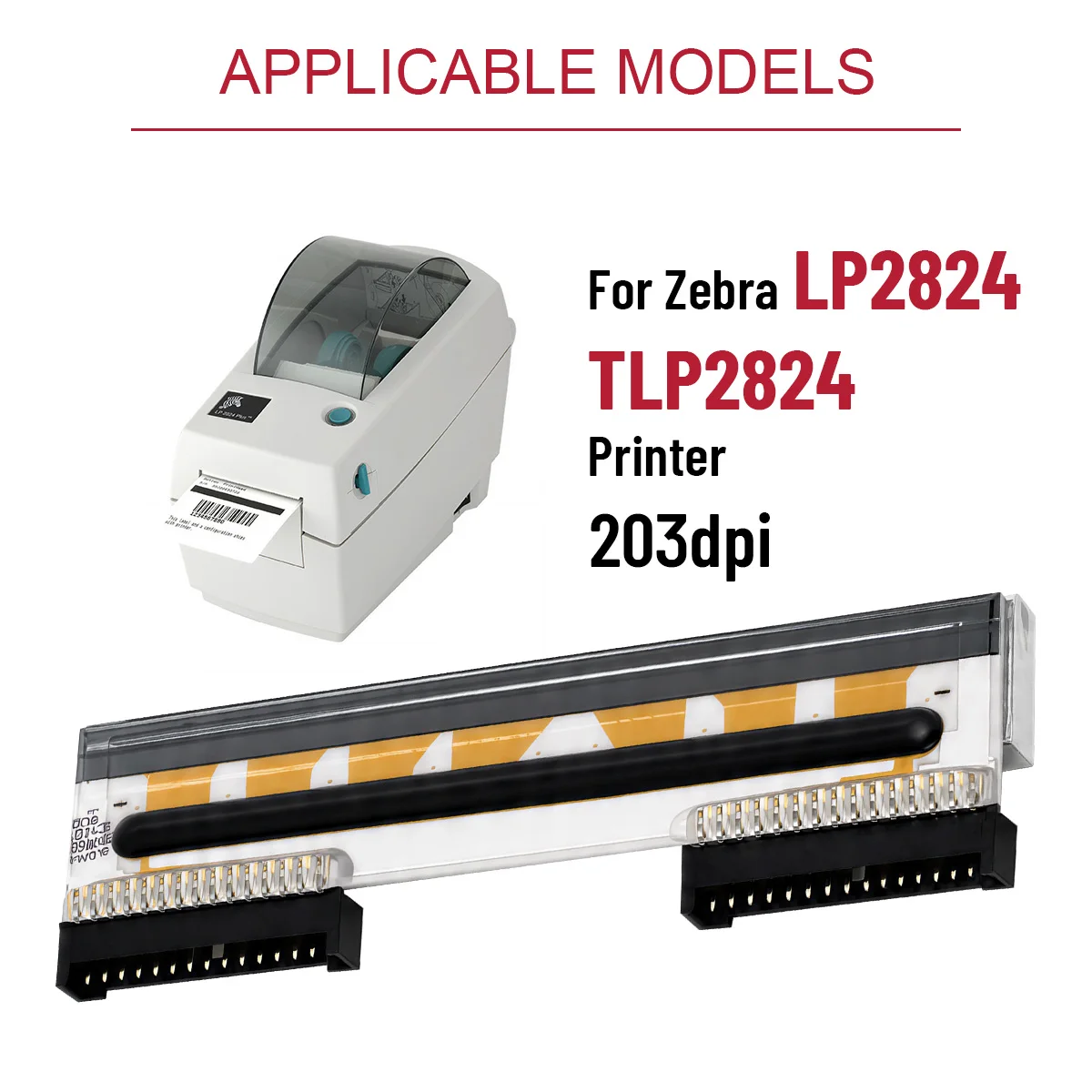 Wear-resistant 203DPI Thermal Print Head G105910-102 for Zebra LP2824 TLP2824 Label Printer, Eco Package & Fast Delivery
Wear-resistant 203DPI Thermal Print Head G105910-102 for Zebra LP2824 TLP2824 Label Printer, Eco Package & Fast Delivery
