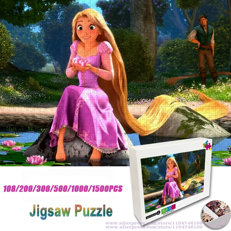 Пазлы Disney Tangled Rapunzel Princess, мультяшные пазлы «сделай сам», 108/200/300/500/1000/1500 шт., интеллектуальные головоломки для детей
Пазлы Disney Tangled Rapunzel Princess, мультяшные пазлы «сделай сам», 108/200/300/500/1000/1500 шт., интеллектуальные головоломки для детей
