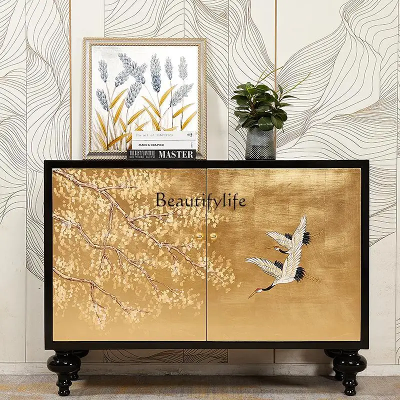 New Chinese-style entrance cabinet Solid wood living room decoration Large capacity locker
New Chinese-style entrance cabinet Solid wood living room decoration Large capacity locker