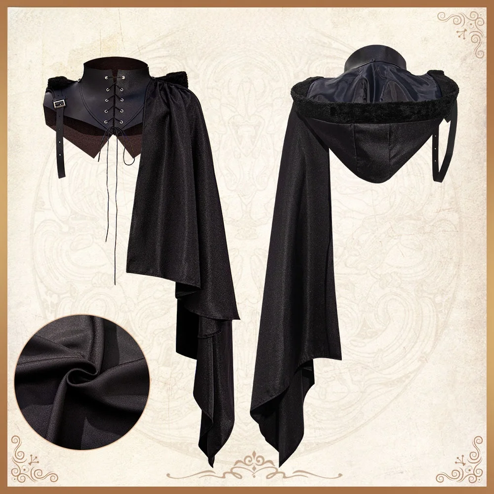 Medieval Style Devil Costume Shoulder Wrap Halloween Party Men's Demon Dressing Stage Performance Coat Robe
Medieval Style Devil Costume Shoulder Wrap Halloween Party Men's Demon Dressing Stage Performance Coat Robe