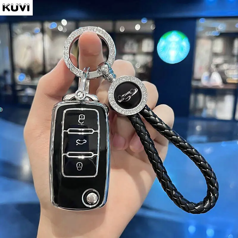 Чехол для автомобильного ключа из ТПУ, чехол для Брелока Для Volkswagen, VW Bora Polo, Tiguan, Jetta, Passat B5, B6, B7, Golf Beetle, Skoda Octavia 
Чехол для автомобильного ключа из ТПУ, чехол для Брелока Для Volkswagen, VW Bora Polo, Tiguan, Jetta, Passat B5, B6, B7, Golf Beetle, Skoda Octavia