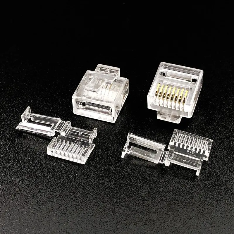 RJ45 Category 5 transparent short flat network cable non-shielded crystal head 8P8C flip cover two-piece set
RJ45 Category 5 transparent short flat network cable non-shielded crystal head 8P8C flip cover two-piece set