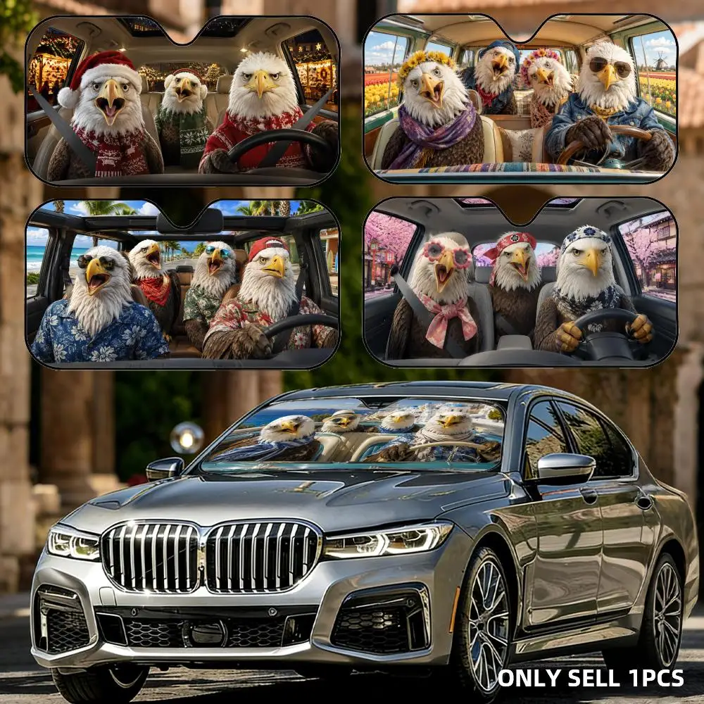 Funny Eagle Driving Sun Visor Car Windshield Sun Shade Front Window Sunshade UV Block Heat Insulation Cover Parasol
Funny Eagle Driving Sun Visor Car Windshield Sun Shade Front Window Sunshade UV Block Heat Insulation Cover Parasol