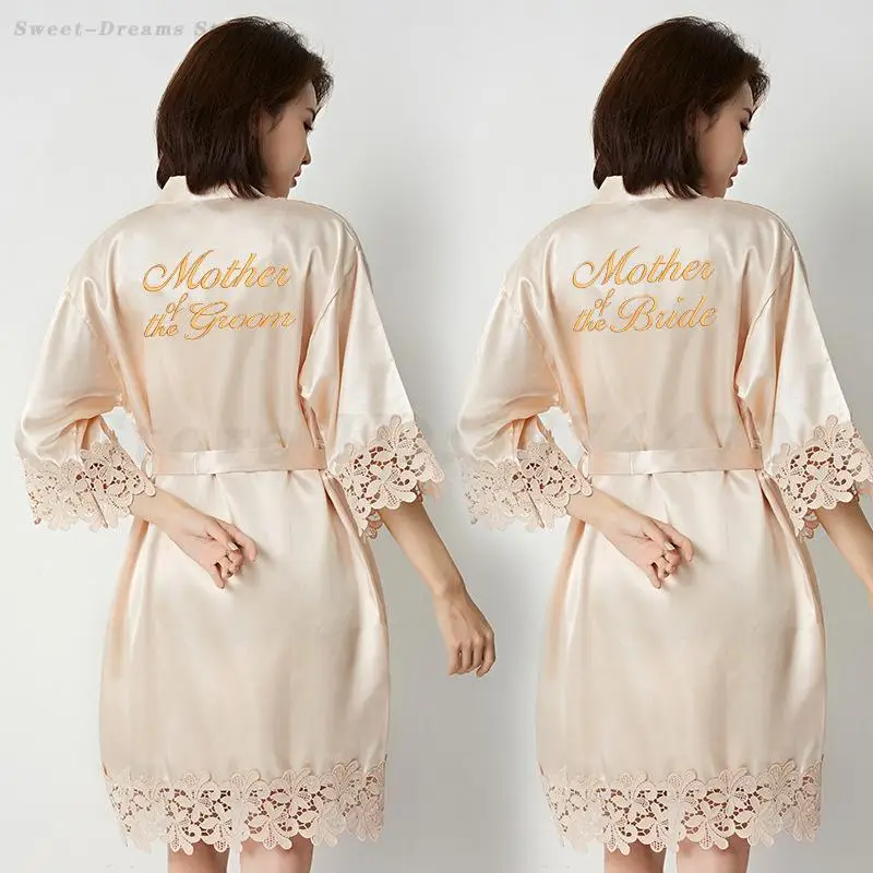Lace Sleepwear Mother of The Bride&Groom Wedding Robe Gown Sexy Adult Satin Bathrobe Female Nightgown Lingerie Homewear Mom Gift
Lace Sleepwear Mother of The Bride&Groom Wedding Robe Gown Sexy Adult Satin Bathrobe Female Nightgown Lingerie Homewear Mom Gift