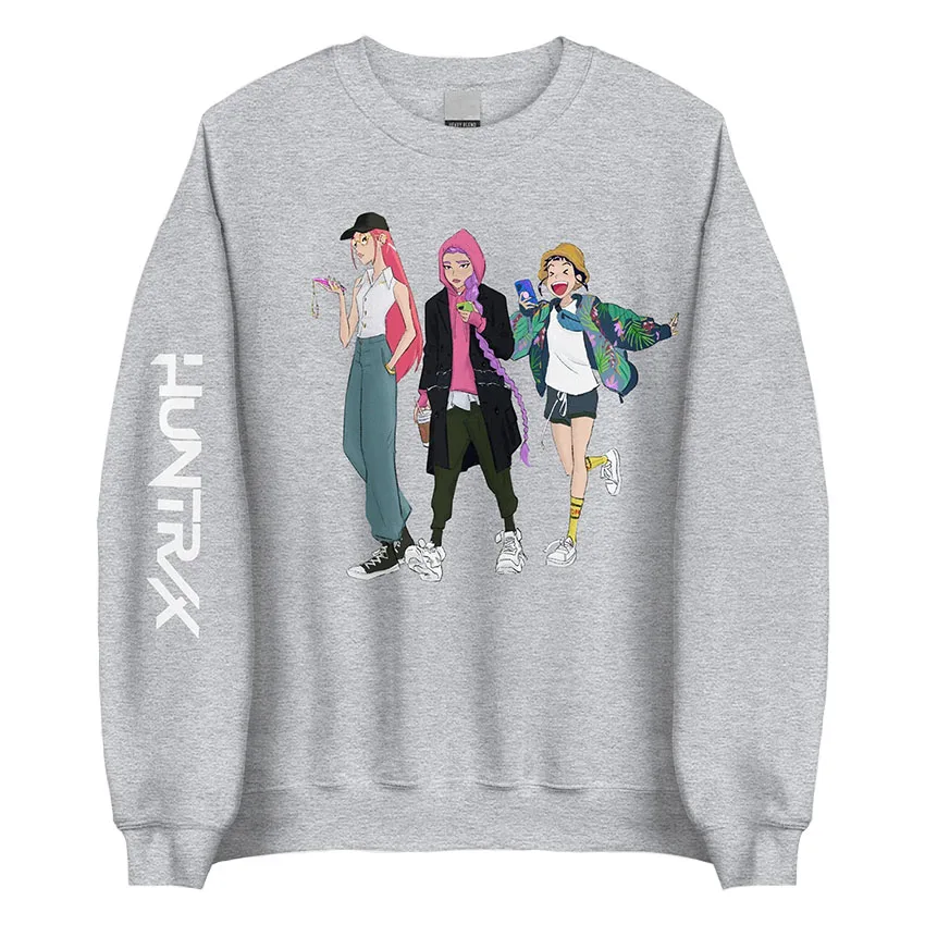 KPop Demon Hunters Off Duty HUNTR/X Sweatshirt Long Sleeve Fashion Graphic Pullovers Autumn Fleece Men Women Hoodies Print Tops 
KPop Demon Hunters Off Duty HUNTR/X Sweatshirt Long Sleeve Fashion Graphic Pullovers Autumn Fleece Men Women Hoodies Print Tops