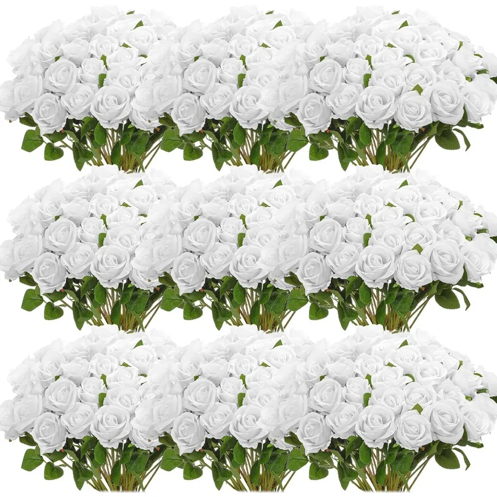 100 Pieces, Realistic Fake Silk Roses Bouquet for Table Centerpiece Vases Wedding Party Kitchen Decor, Artificial Flowers
100 Pieces, Realistic Fake Silk Roses Bouquet for Table Centerpiece Vases Wedding Party Kitchen Decor, Artificial Flowers