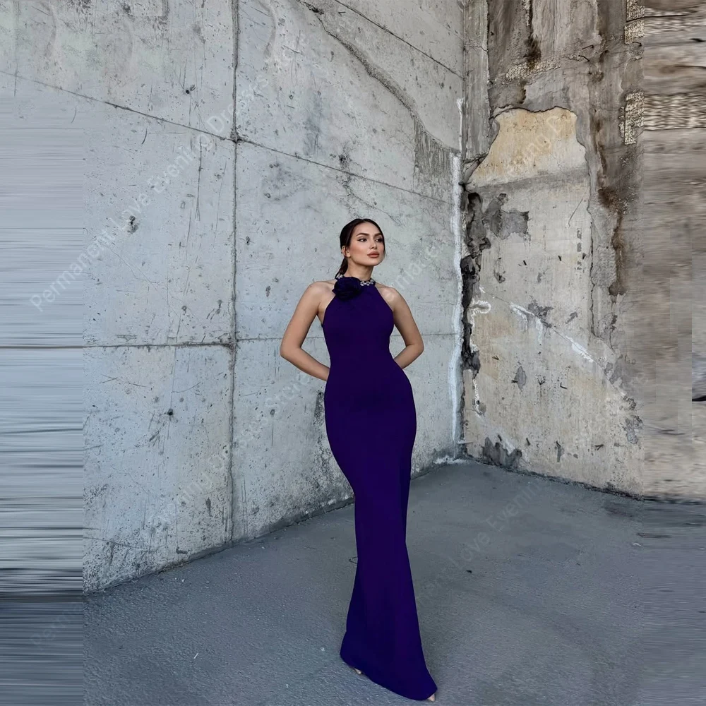 2025 Halter Collar Mermaid Women Evening Dresses Side High Slit Prom Gowns Mopping Length Ball Vestidos Para Mujer Customized
2025 Halter Collar Mermaid Women Evening Dresses Side High Slit Prom Gowns Mopping Length Ball Vestidos Para Mujer Customized