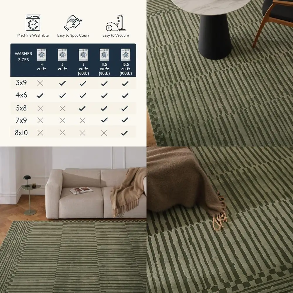 Eco-Friendly Recycled 7'10 X 10' Area Rug - Oeko-TEX Certified, Medium Pile, Green For Living Room And Bedroom
Eco-Friendly Recycled 7'10 X 10' Area Rug - Oeko-TEX Certified, Medium Pile, Green For Living Room And Bedroom