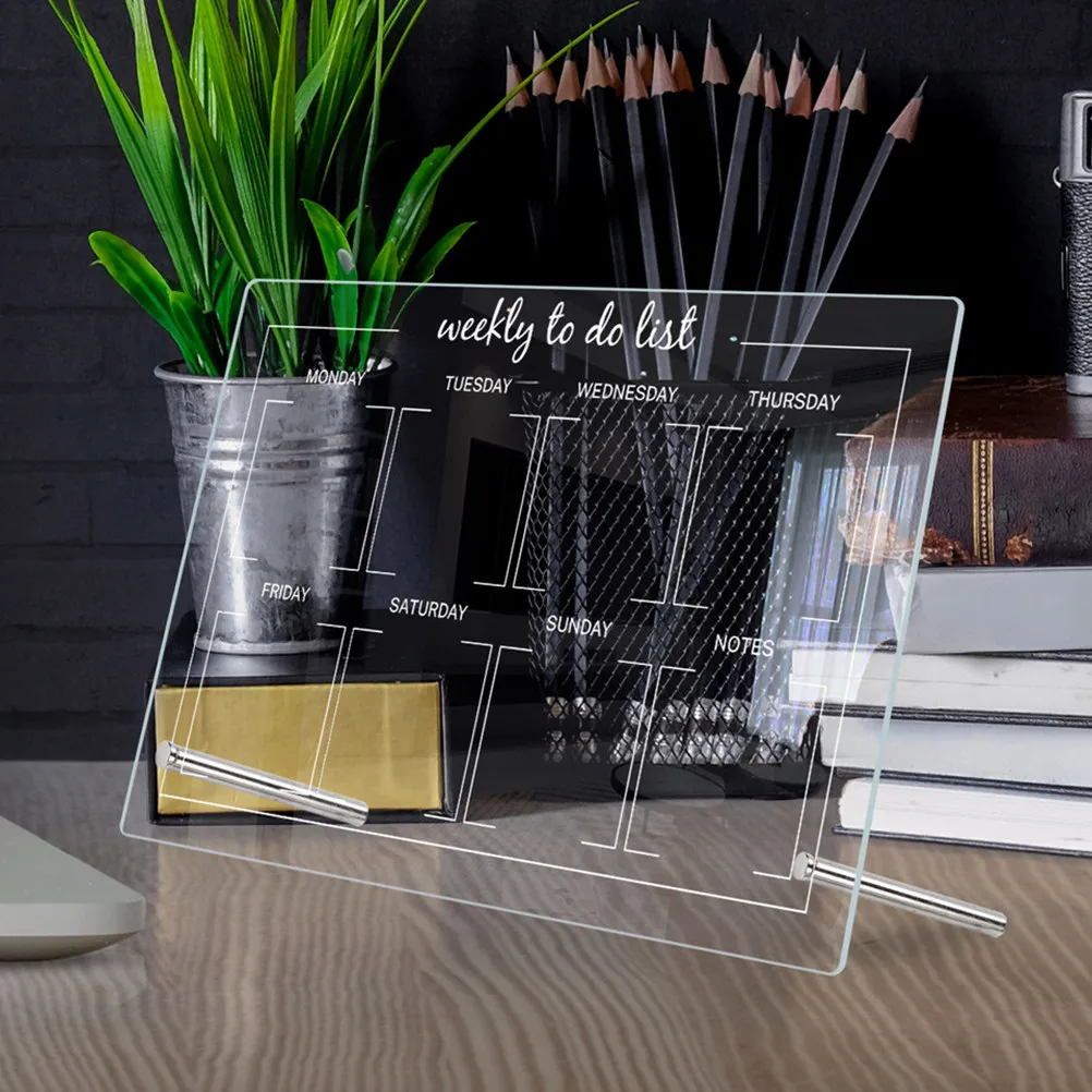 1Set Acrylic Note Board Desktop Memo Writing Board for Family Gift Students Painting Graffiti Home Office School Supply with Pen
1Set Acrylic Note Board Desktop Memo Writing Board for Family Gift Students Painting Graffiti Home Office School Supply with Pen
