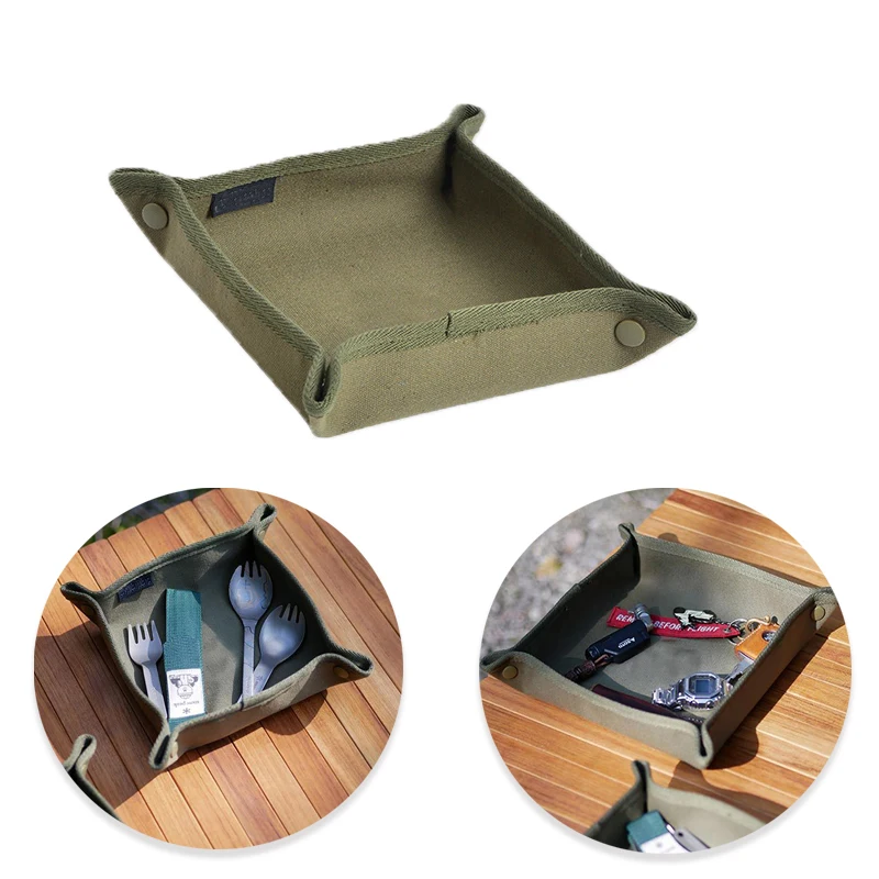 Foldable Water-Resistant Canvas Tray, Outdoor Canvas Foldable Storage Tray, Jewelry Fast Folding Storage Tray, for Camping, Home
Foldable Water-Resistant Canvas Tray, Outdoor Canvas Foldable Storage Tray, Jewelry Fast Folding Storage Tray, for Camping, Home
