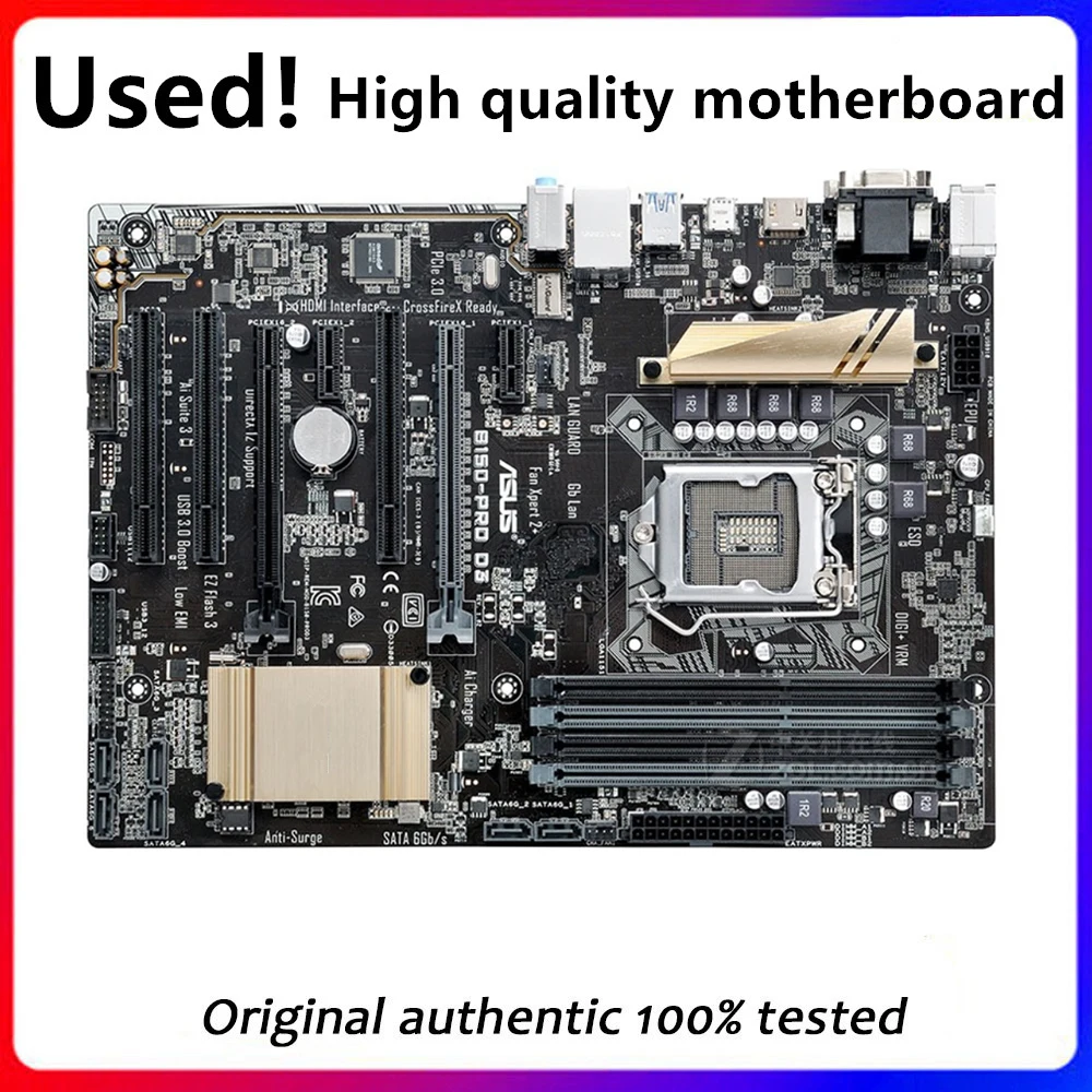 Used For Asus B150-PRO D3 Desktop Motherboard Socket LGA 1151 DDR3 B150 SATA3 USB3.0 Motherboard
Used For Asus B150-PRO D3 Desktop Motherboard Socket LGA 1151 DDR3 B150 SATA3 USB3.0 Motherboard