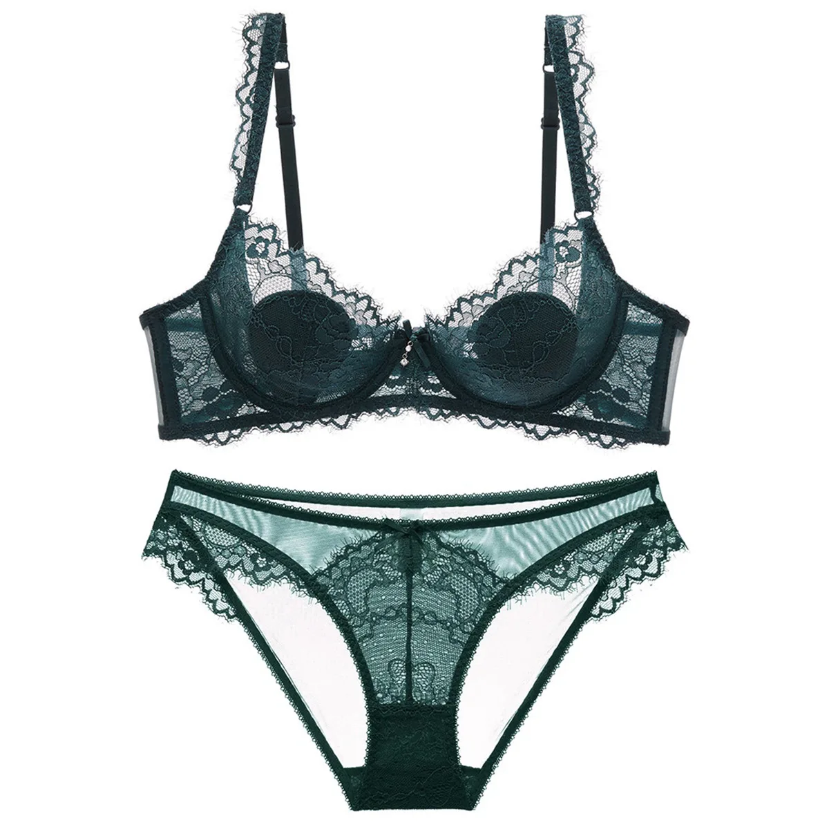 Women Lace Bra Set Elegant Ladies Lingerie Brief Set Thin See Through Underwear Bra and Panty Set
Women Lace Bra Set Elegant Ladies Lingerie Brief Set Thin See Through Underwear Bra and Panty Set