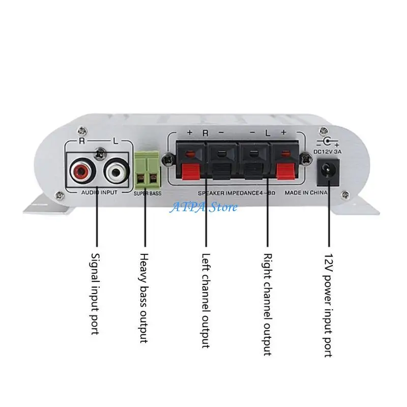 U13C Small sound Amplifier with Heavy Bass sound Amplifier for Car
U13C Small sound Amplifier with Heavy Bass sound Amplifier for Car