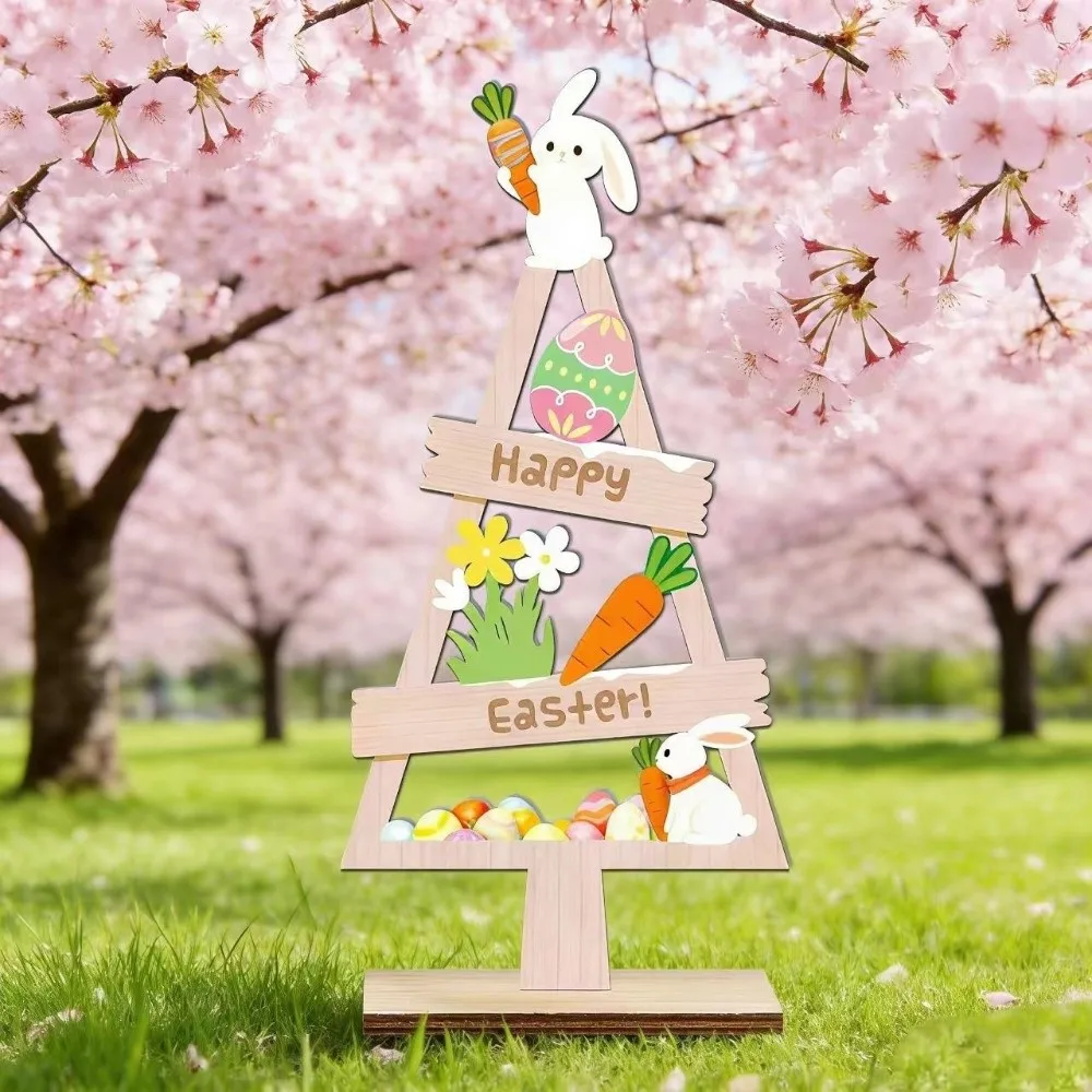 Cartoon Mini Easter Tree Ornament Handmade Colorful Bunny Eggs Decorations Blessing Easter Desktop Decoration Office Desktop
Cartoon Mini Easter Tree Ornament Handmade Colorful Bunny Eggs Decorations Blessing Easter Desktop Decoration Office Desktop