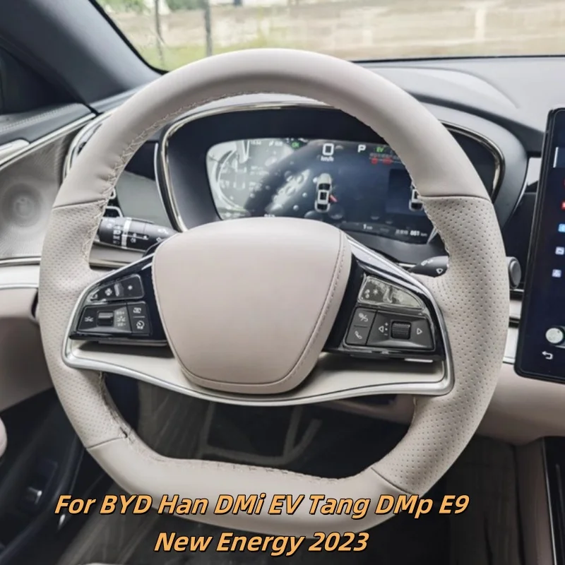 Автомобильный чехол на руль, сшитая вручную кожа из микрофибры для BYD Han DMi EV Tang DMp E9 New Energy 2023, аксессуары для салона автомобиля
Автомобильный чехол на руль, сшитая вручную кожа из микрофибры для BYD Han DMi EV Tang DMp E9 New Energy 2023, аксессуары для салона автомобиля