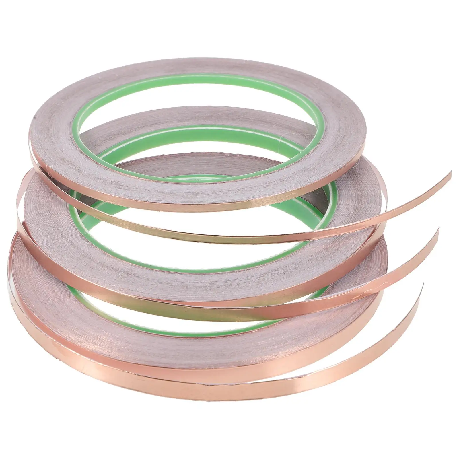 3 Rolls Waterproof Heavy Duty Copper Foil Tape 5mmx20m 6mmx20m 3mmx20m Conductive Adhesive Shielding Electromagnetic
3 Rolls Waterproof Heavy Duty Copper Foil Tape 5mmx20m 6mmx20m 3mmx20m Conductive Adhesive Shielding Electromagnetic