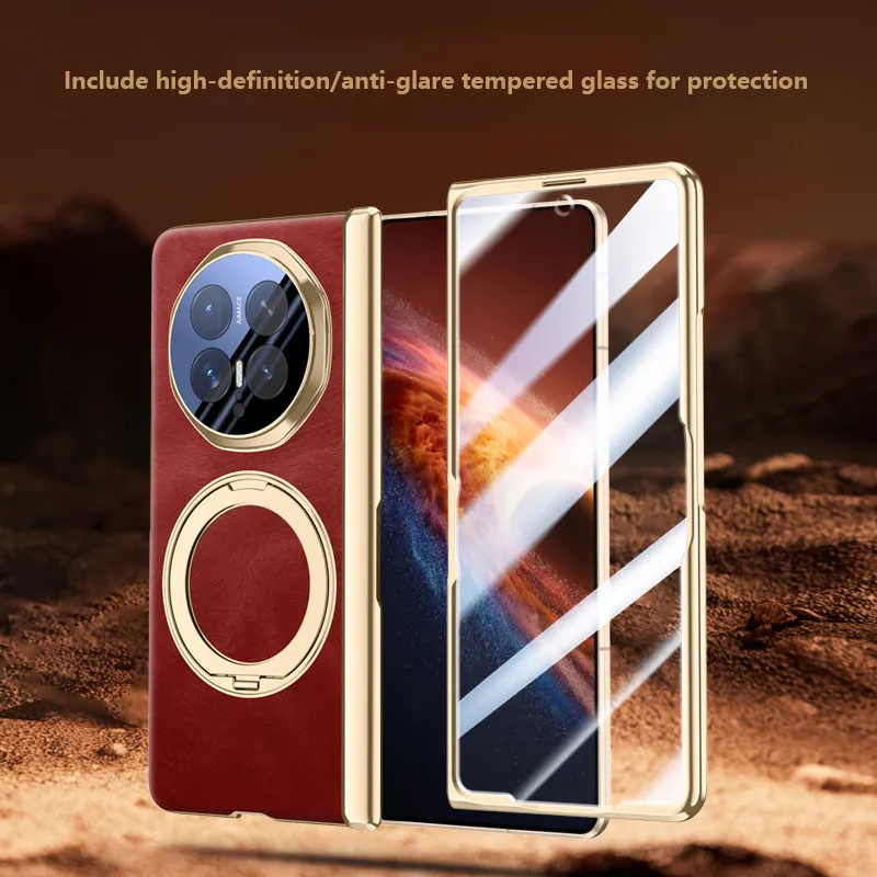 Slim Leather Case For Huawei Honor Magic V6 5G Metal Rotatable Magnetic Bracket Central Axis Magnetic Cover
Slim Leather Case For Huawei Honor Magic V6 5G Metal Rotatable Magnetic Bracket Central Axis Magnetic Cover