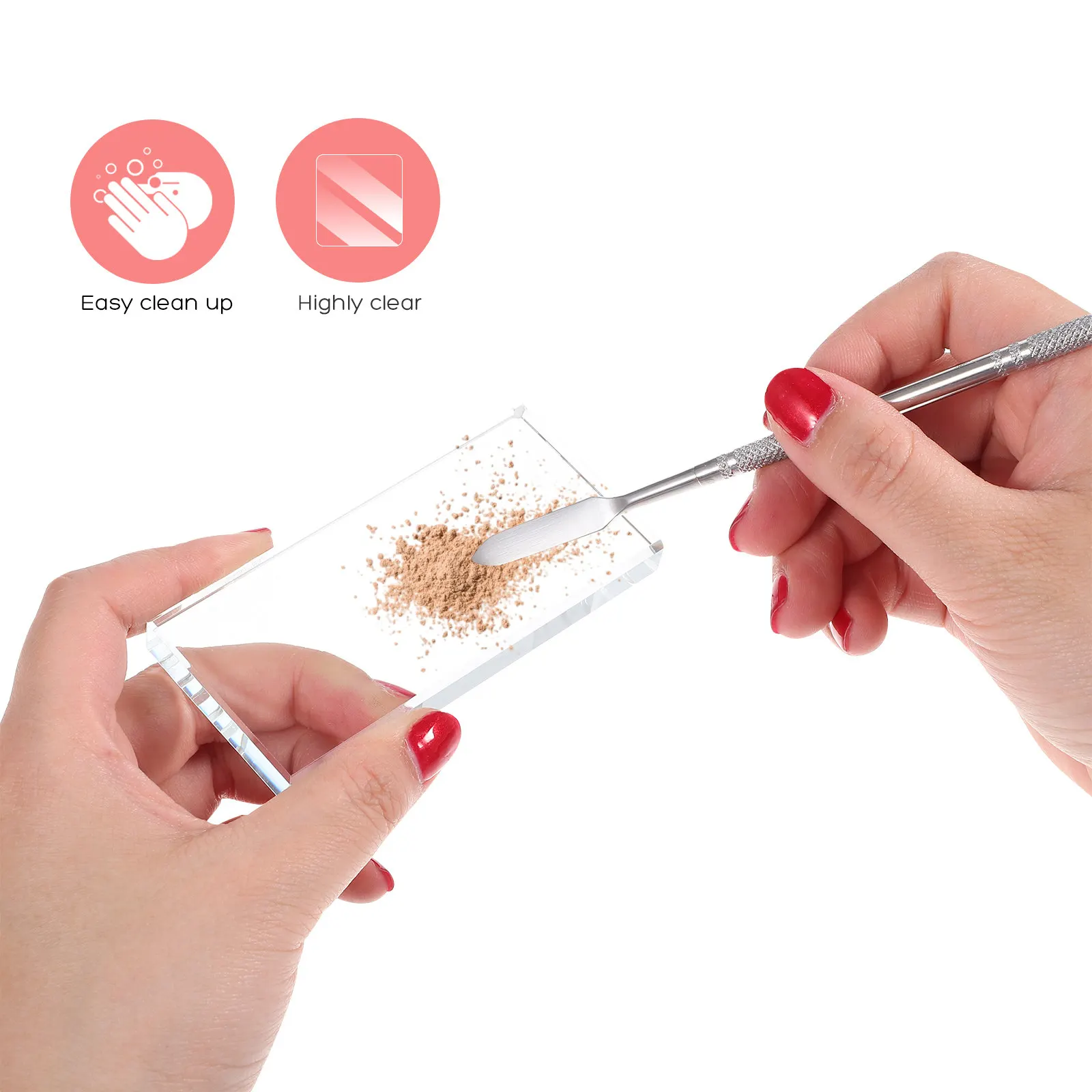 Набор из 3 стеклянных палитр для нейл-арта: гладкие прозрачные доски для смешивания и тонирования гель-лаков, акриловых красок, макияжа, тональных средств, двусторонние
Набор из 3 стеклянных палитр для нейл-арта: гладкие прозрачные доски для смешивания и тонирования гель-лаков, акриловых красок, макияжа, тональных средств, двусторонние