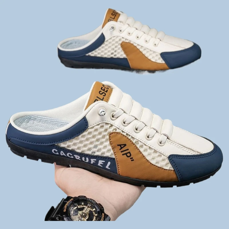 Men's Flat Bottom Casual Shoes Soft Sole Support Sneakers Zapatos De Hombre Summer 2025 Half Slippers for Men Trendy
Men's Flat Bottom Casual Shoes Soft Sole Support Sneakers Zapatos De Hombre Summer 2025 Half Slippers for Men Trendy