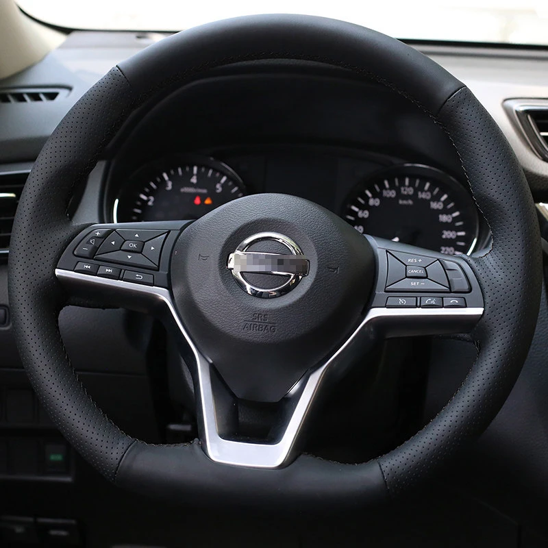 Кожаный чехол на руль автомобиля для Nissan Sylphy Qashqai X-trail 2020-2025 Kicks Juke 16-24 Teana Micra LEAF 2019
Кожаный чехол на руль автомобиля для Nissan Sylphy Qashqai X-trail 2020-2025 Kicks Juke 16-24 Teana Micra LEAF 2019