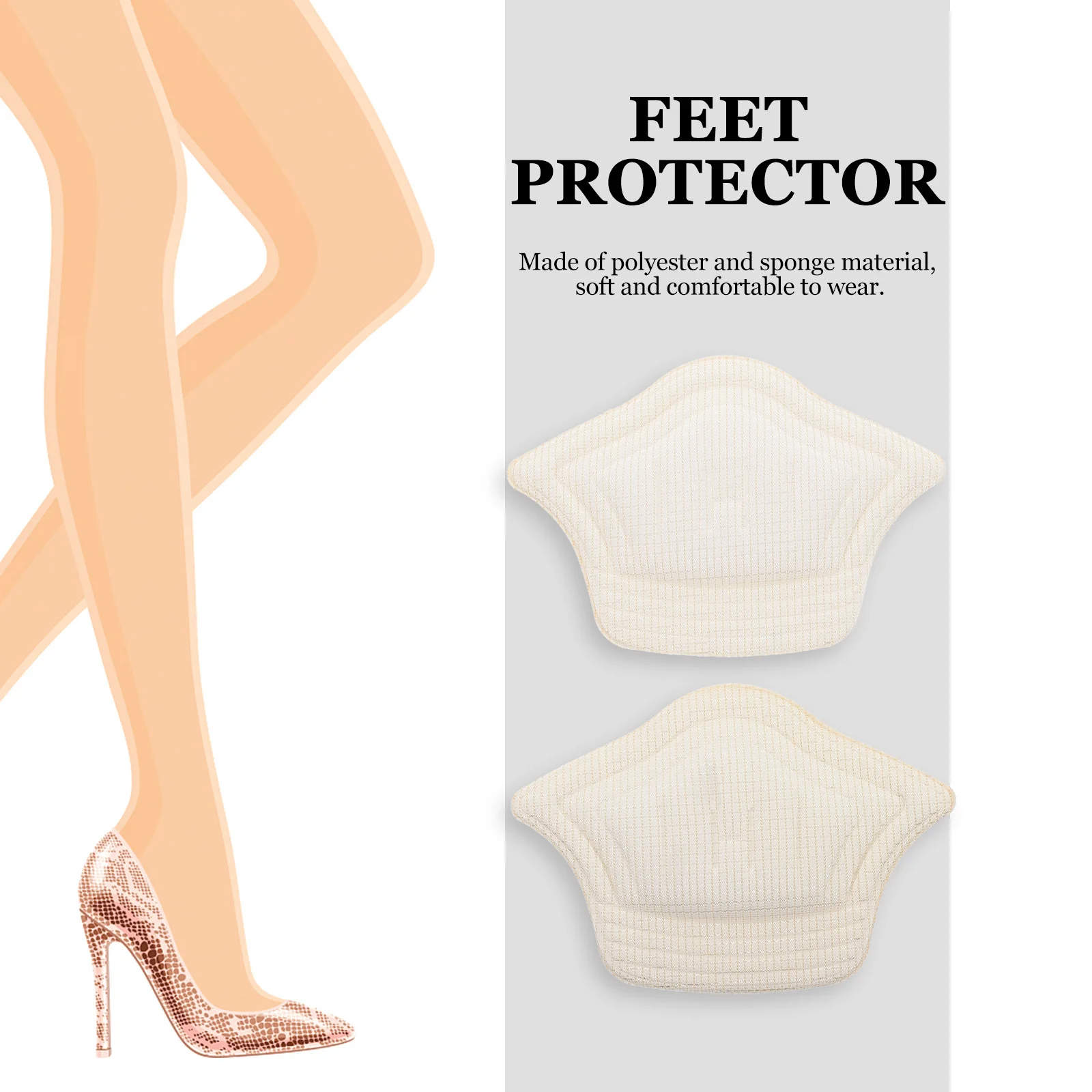 3Pairs Anti-Abrasion Heel Sticker Invisible Rear Foot Protector Self-Adhesive Shoe Heel Pad for High-Heeled Shoes Sneaker
3Pairs Anti-Abrasion Heel Sticker Invisible Rear Foot Protector Self-Adhesive Shoe Heel Pad for High-Heeled Shoes Sneaker