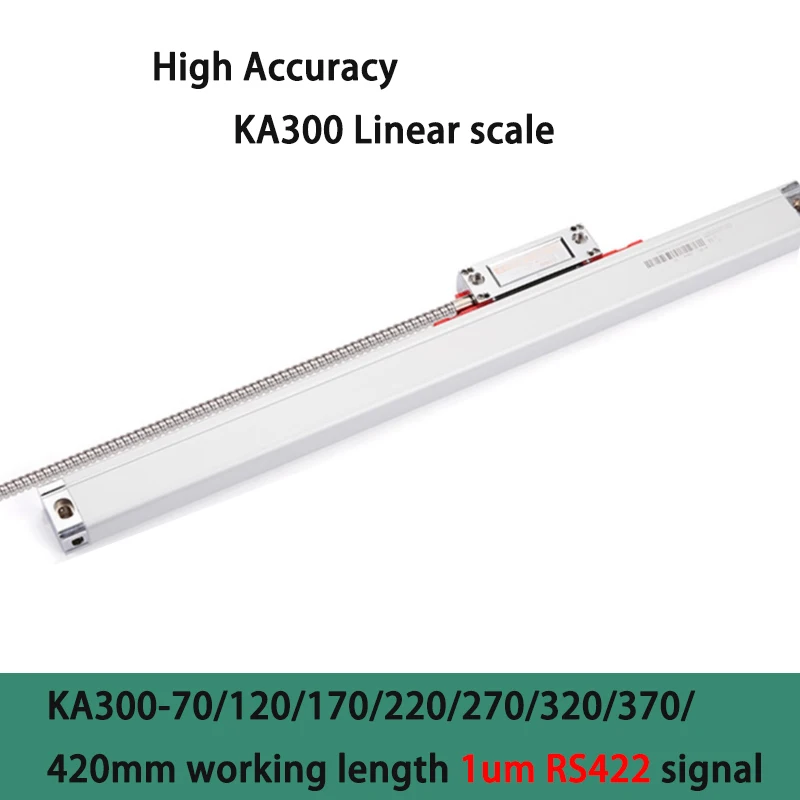 New KA300 Linear Encoder 70 120 170 220 270 320 370 420mm Stroke Length 1um RS422 Optical Ruler Glass Scale 0.001mm Resolution
New KA300 Linear Encoder 70 120 170 220 270 320 370 420mm Stroke Length 1um RS422 Optical Ruler Glass Scale 0.001mm Resolution