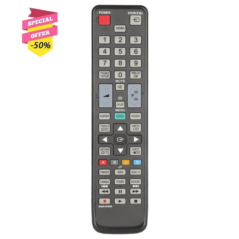 AA59-00465A пульт дистанционного управления для Samsung TV UE19D4000NW UE19D4005NW UE19D4020NW UE22D5000NW UE22D5005NW UE22D5020NW UE27D5000NW
AA59-00465A пульт дистанционного управления для Samsung TV UE19D4000NW UE19D4005NW UE19D4020NW UE22D5000NW UE22D5005NW UE22D5020NW UE27D5000NW