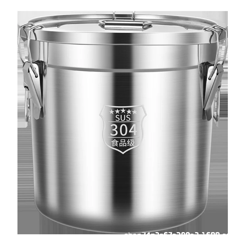 304 stainless steel bucket with lid commercial soup boiling water brine saucepan large capacity thickened household soup pot
304 stainless steel bucket with lid commercial soup boiling water brine saucepan large capacity thickened household soup pot