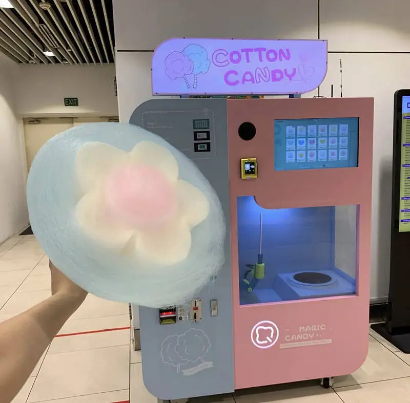 Customized Earn Money Commercial Kids Pink Automatic Cotton Floss Candy Vending Machine Robot For Sell Party
Customized Earn Money Commercial Kids Pink Automatic Cotton Floss Candy Vending Machine Robot For Sell Party