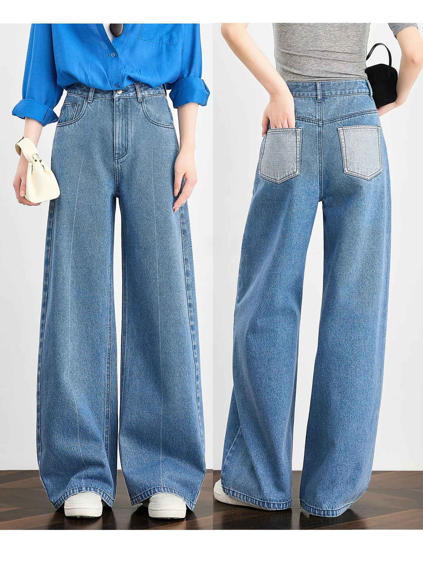 FALIN l Cotton Feel Pure Cotton Straight Leg Jeans High Waist Extended Floor Length Wide Leg Pants Spring Commute Sle
FALIN l Cotton Feel Pure Cotton Straight Leg Jeans High Waist Extended Floor Length Wide Leg Pants Spring Commute Sle