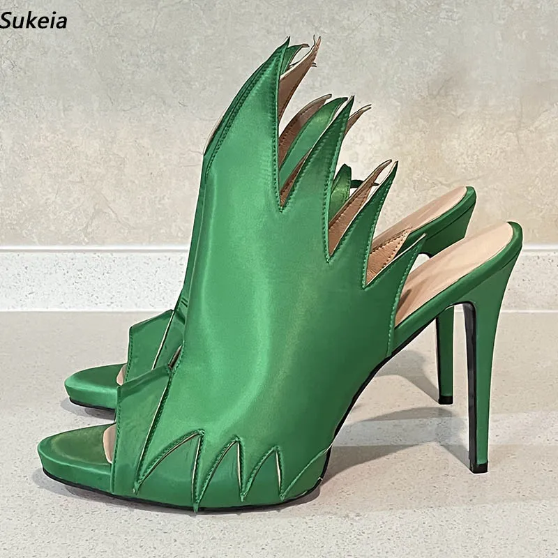 Sukeia/Новые модные женские летние сандалии, атласные туфли с открытым носком, великолепные вечерние туфли зеленого и синего цвета фуксии, женские размеры США 5-20
Sukeia/Новые модные женские летние сандалии, атласные туфли с открытым носком, великолепные вечерние туфли зеленого и синего цвета фуксии, женские размеры США 5-20