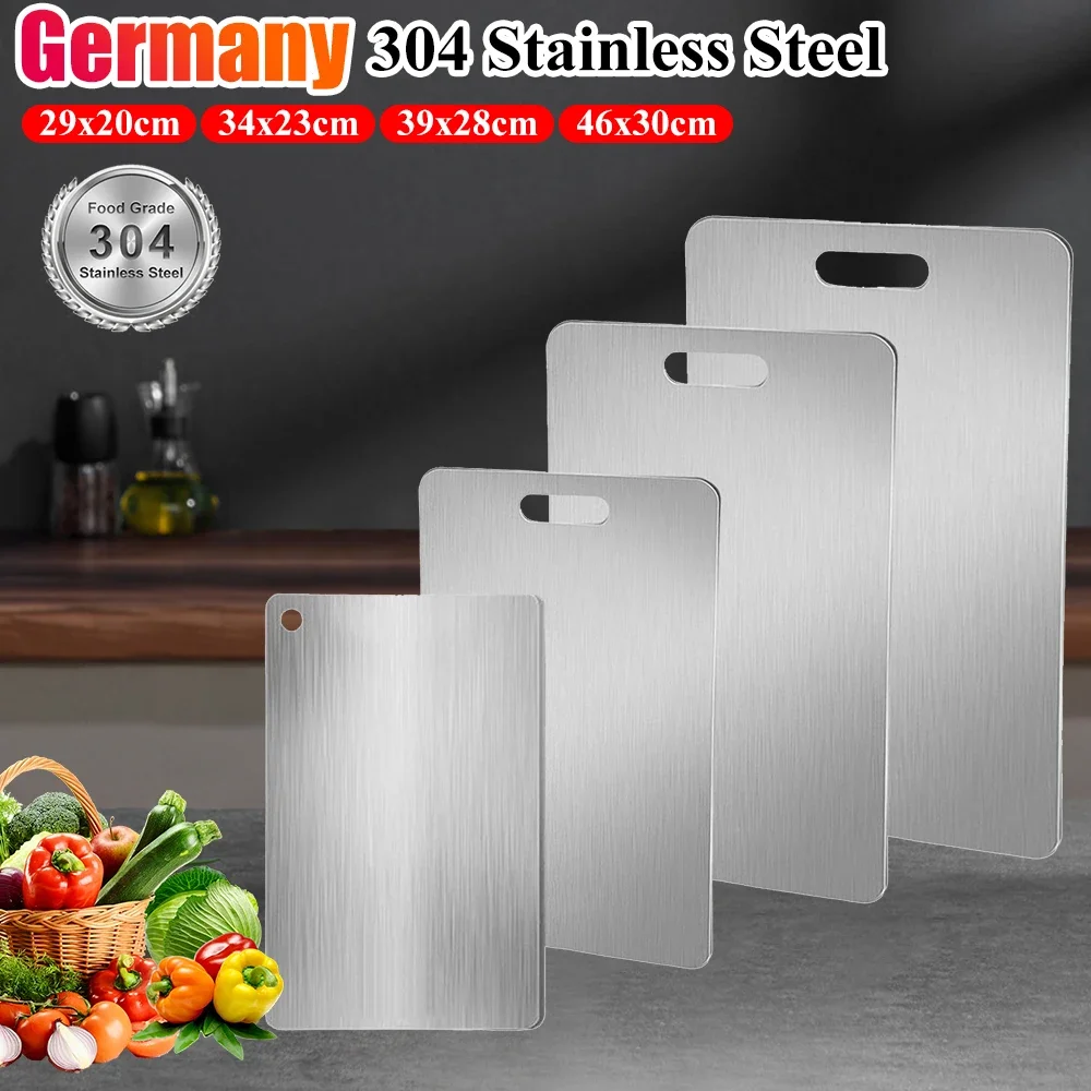 Titanium Cutting Boards for Kitchen, Stainless Steel Cutting Board, 304 Stainless Steel Double-Sided Food Grade Cutting Board
Titanium Cutting Boards for Kitchen, Stainless Steel Cutting Board, 304 Stainless Steel Double-Sided Food Grade Cutting Board