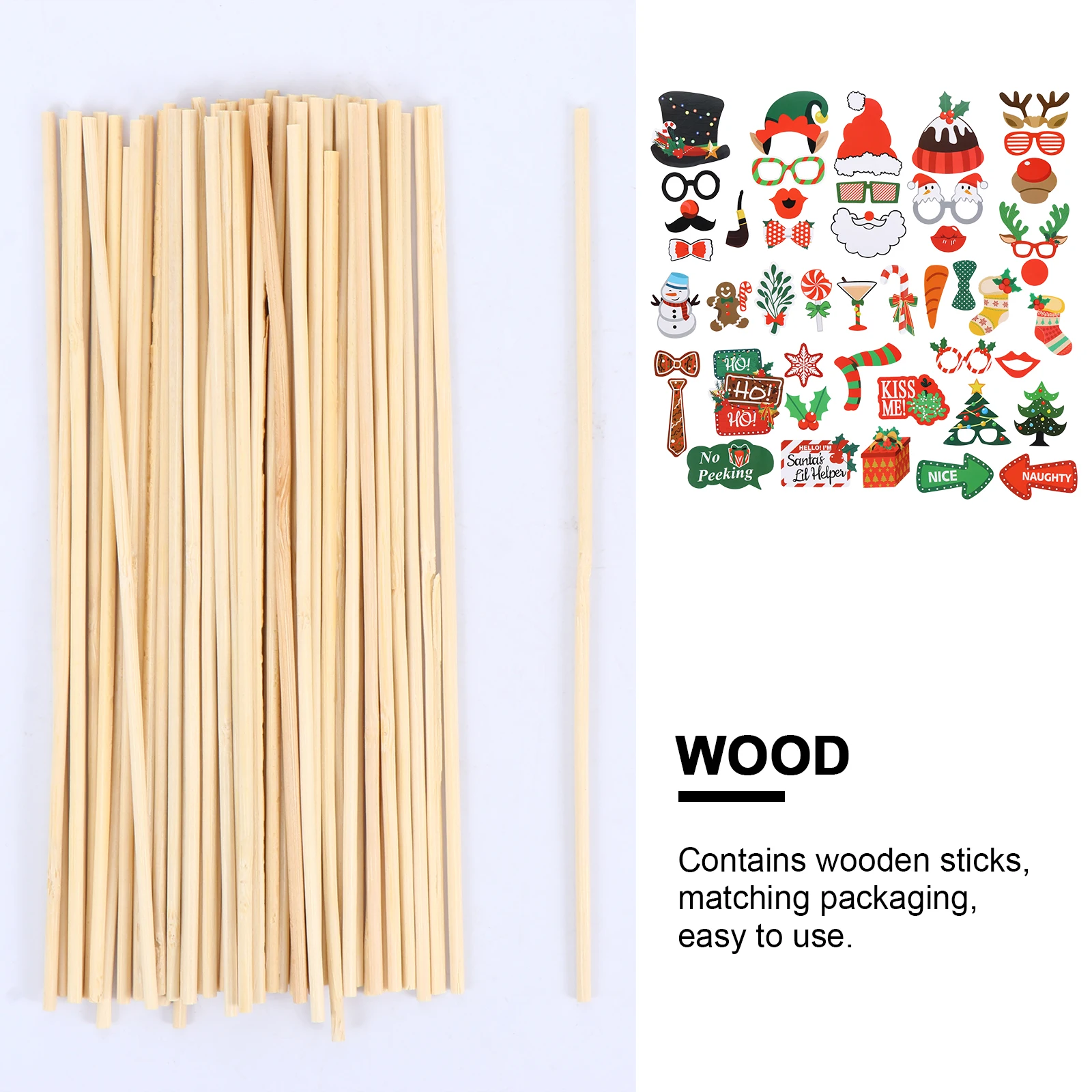 46pcs Christmas Paper Photo Props Party Booth Accessories Wooden Sticks Glue Xmas Selfie Prop Birthday Decoration Diy
46pcs Christmas Paper Photo Props Party Booth Accessories Wooden Sticks Glue Xmas Selfie Prop Birthday Decoration Diy