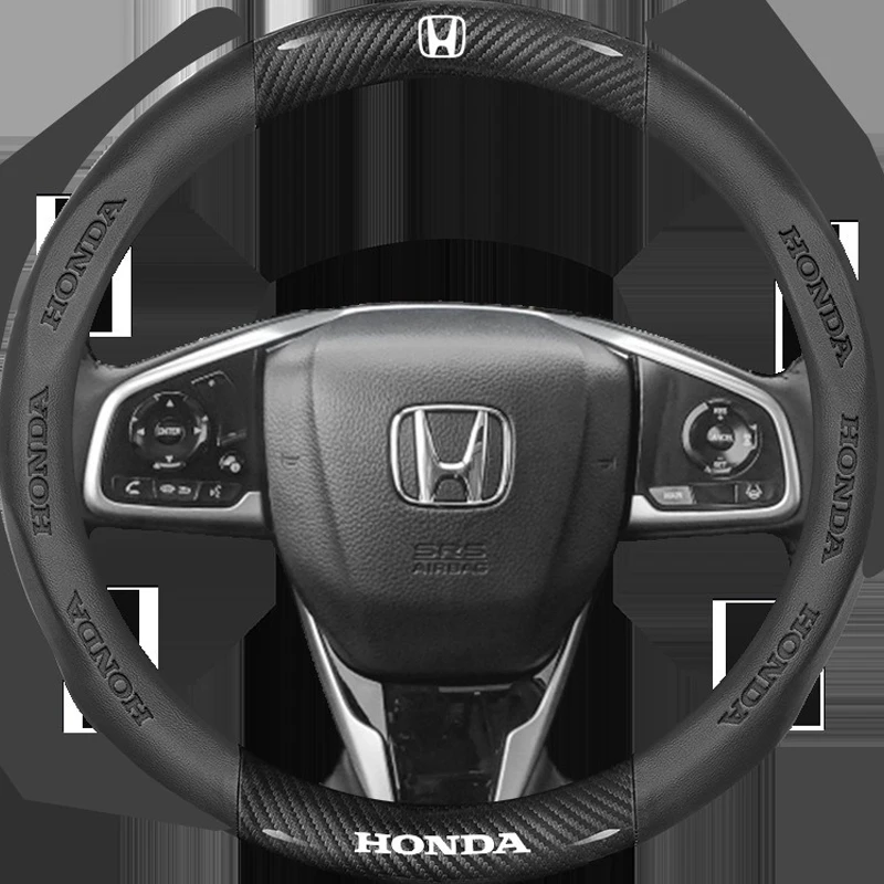 Car 37.5cm Steering Wheel Cover Breathable Anti Slip Steering Covers Suitable Auto Decoration Carbon Fiber For Honda CRV CR-V
Car 37.5cm Steering Wheel Cover Breathable Anti Slip Steering Covers Suitable Auto Decoration Carbon Fiber For Honda CRV CR-V
